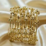 gold plated ghungroo bangles set traditional bridal jewellery
