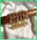 gold bangles ghungroo close design