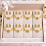 gold pearl multi layer bridal choker necklace set wholesale