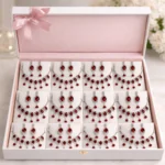 Ruby Red Crystal Bridal Necklace Set – Artificial Jewellery Wholesale Box (12 Pcs) - Image 3