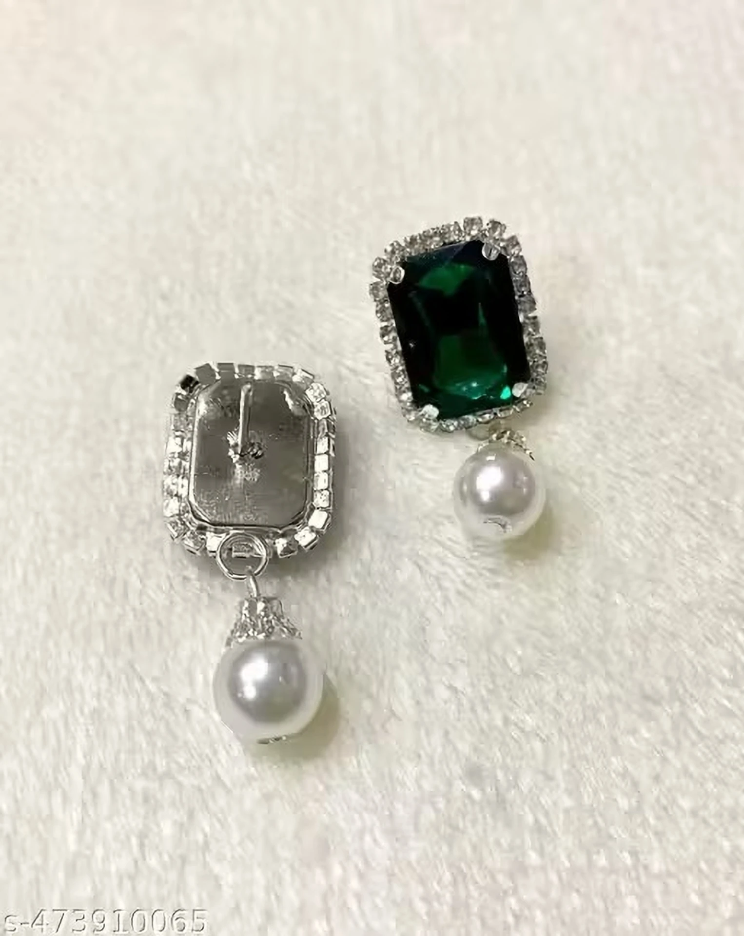 emerald green stone necklace set with earrings pearl drop wholesale jewellery emerald green stone necklace set with earrings pearl drop wholesale jewellery