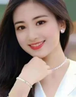 diamond loop design silver choker necklace set with earrings